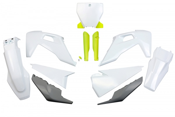 Full Plastic Kit OEM Color 20-21 for Husqvarna TC 250 - TC 125 - FC 250 - FC 350 - FC 450 - TX 125 - TX 250 - TX 300 Full Plastic Kit OEM Color 20-21 for Husqvarna TC 250 - TC 125 - FC 250 - FC 350 - FC 450 - TX 125 - TX 250 - TX 300